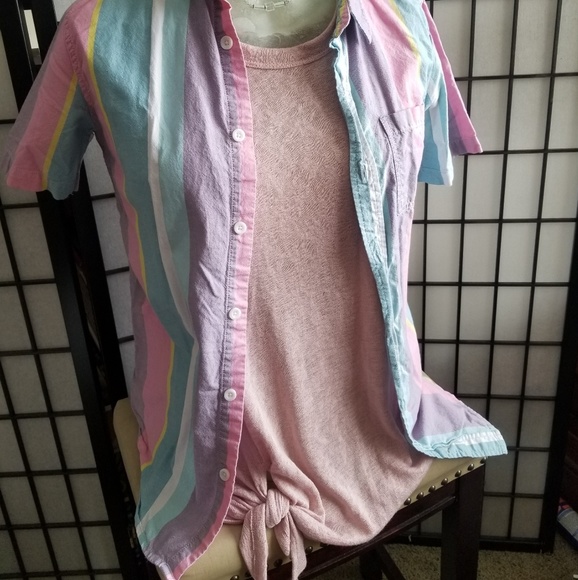 Pac sun short sleeve button down - Picture 1 of 8
